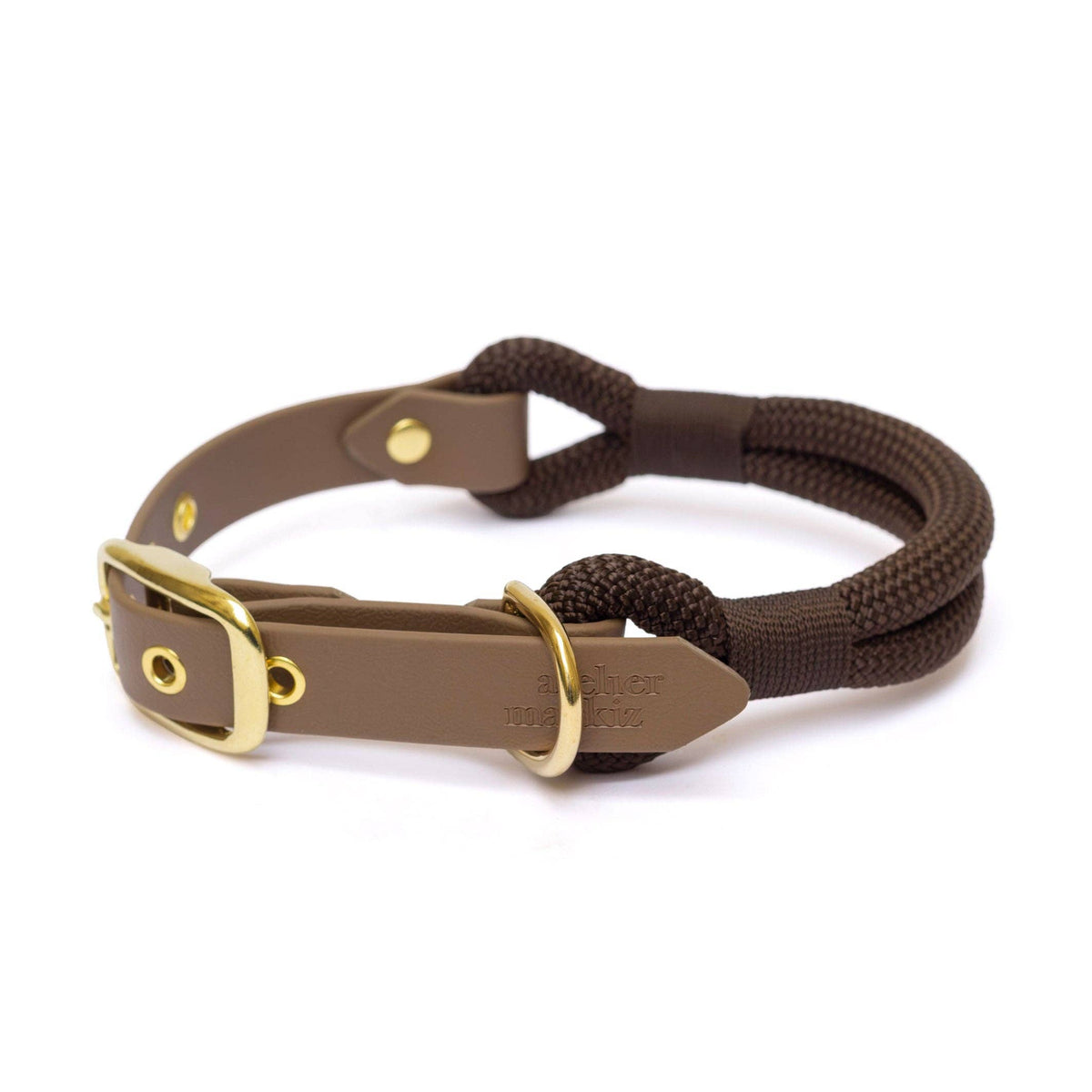 Coffee Halsband – koord & Biothane