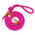 Ibiza Rope Dog Leash – Fuchsia & Mandarin Orange