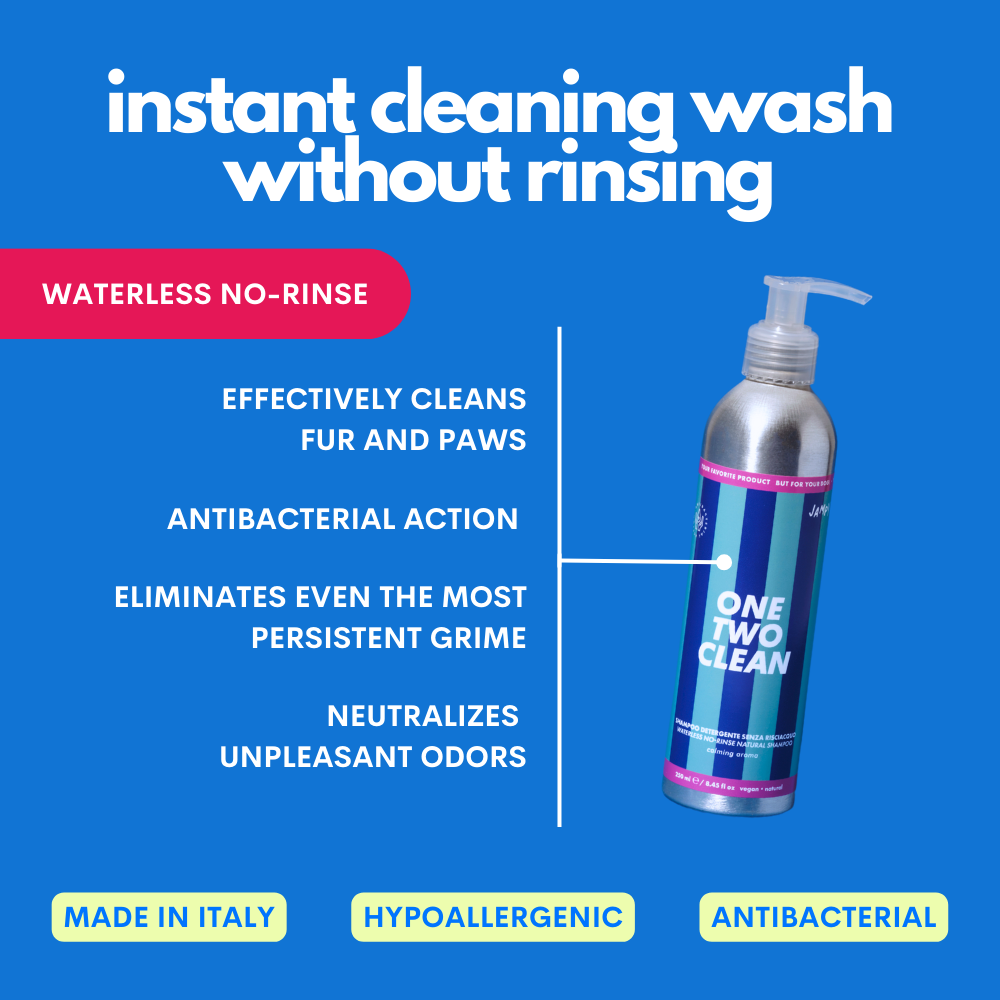 One Two Clean – Hondenschoonmaakgel Zonder Spoelen, 98% Natuurlijk